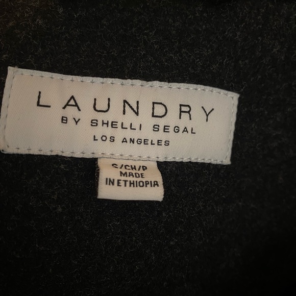 LAUNDRY BY SHELLI SEGAL Women's Faux Wool Coat with Notch Collar (MSRP $100.70) - Picture 4 of 7